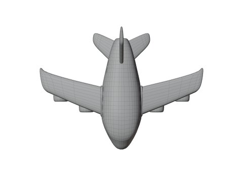 Cartoon Plane 3D 模型
