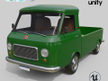 Realistic Vintage Pickup Truck High-Detail Game-Ready Asset Model 3D
