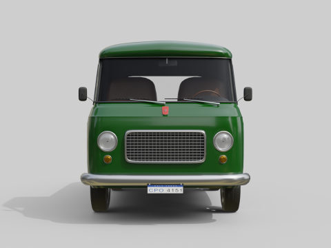 Realistic Vintage Pickup Truck High-Detail Game-Ready Asset 3D Модель