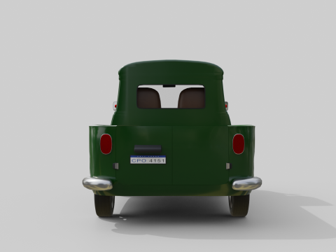 Realistic Vintage Pickup Truck High-Detail Game-Ready Asset 3D Модель