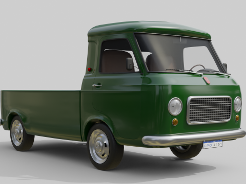 Realistic Vintage Pickup Truck High-Detail Game-Ready Asset 3D Модель