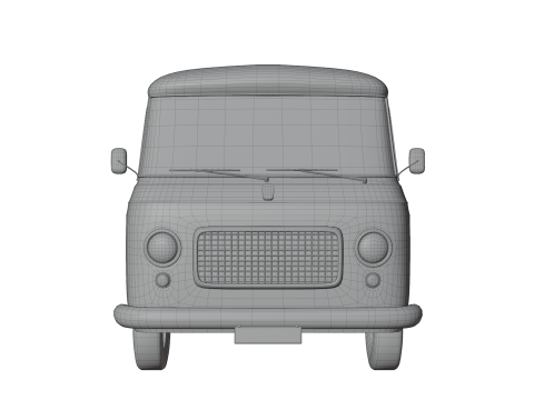 Realistic Vintage Pickup Truck High-Detail Game-Ready Asset 3D Модель