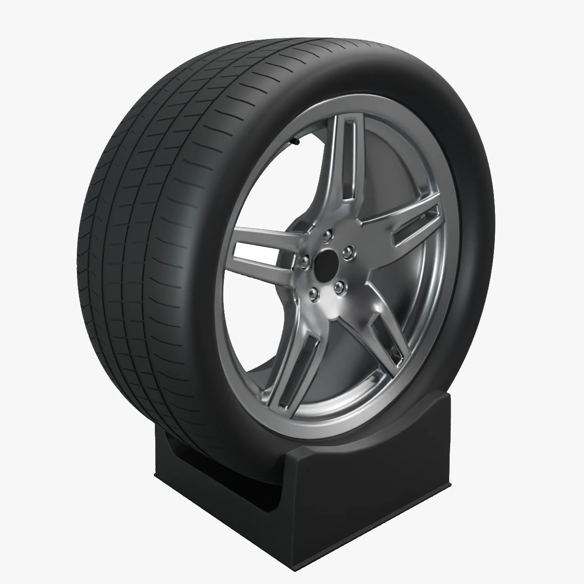 Realistic Car Wheel - Free Asset 3D Model .c4d .max .obj .3ds .fbx .stl .blend 