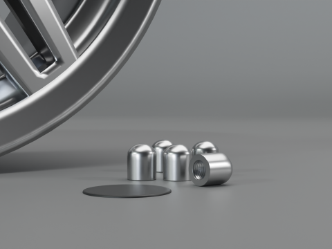 Realistic Car Wheel - Free Asset Model 3D