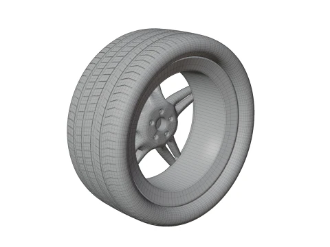Realistic Car Wheel - Free Asset 3D Model