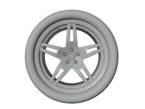 Realistic Car Wheel - Free Asset 3D Model