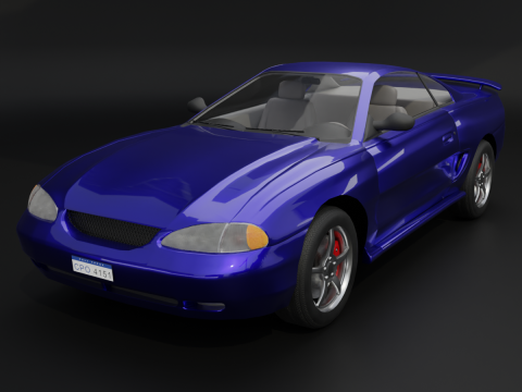 Sport Coupe Car 3D Model