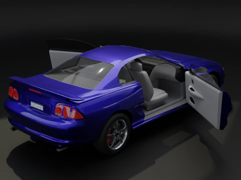 Sport Coupe Car 3D Model