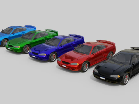 Sport Coupe Car 3D Model