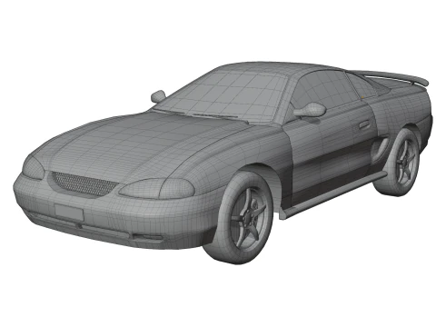 Sport Coupe Car 3D Model