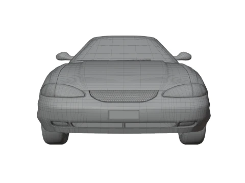 Sport Coupe Car 3D Model