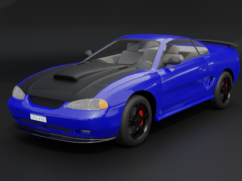 Two-Toned Sport Car 3D Model