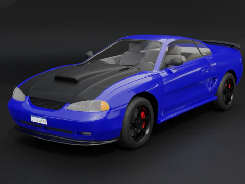 Two-Toned Sport Car 3D Model