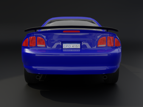 Two-Toned Sport Car 3D Model