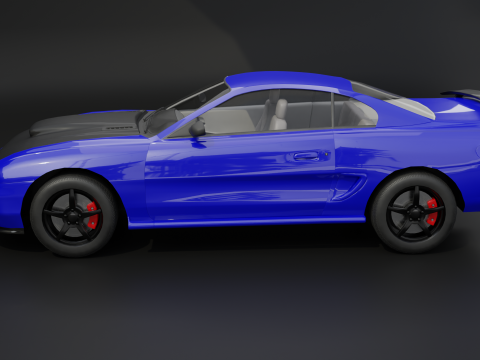 Two-Toned Sport Car 3D Model