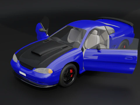 Two-Toned Sport Car 3D Model