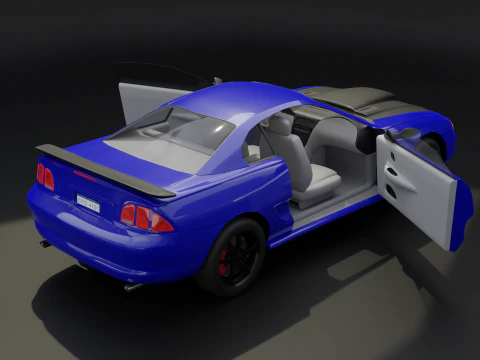 Two-Toned Sport Car 3D Model