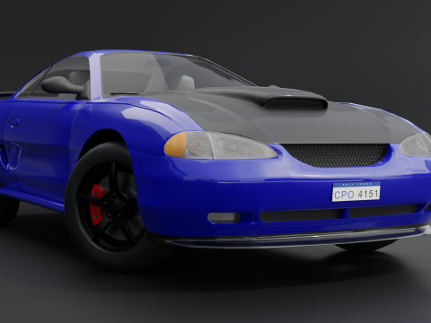 Two-Toned Sport Car 3D Model