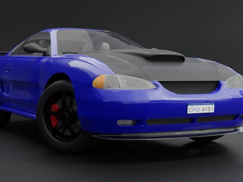 Two-Toned Sport Car 3D Model