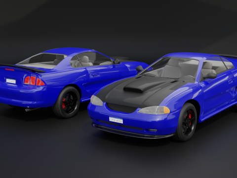 Two-Toned Sport Car 3D Model