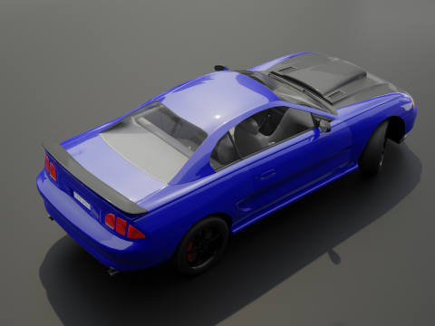 Two-Toned Sport Car 3D Model