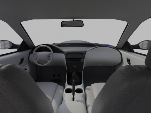 Two-Toned Sport Car 3D Model