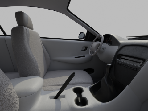 Two-Toned Sport Car 3D Model