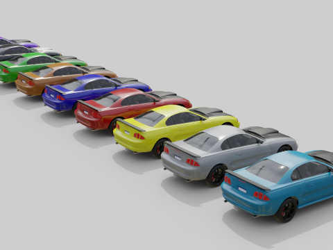 Two-Toned Sport Car 3D Model