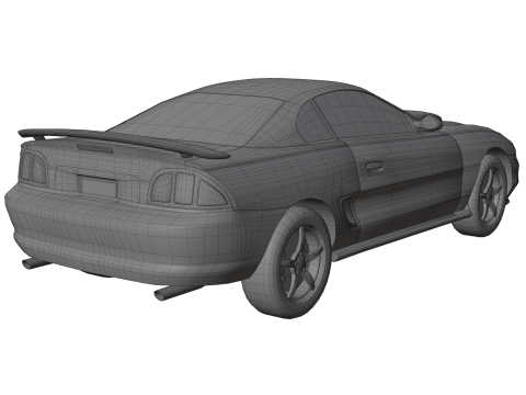 Two-Toned Sport Car 3D Model