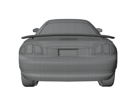 Two-Toned Sport Car 3D Model