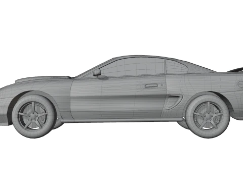 Two-Toned Sport Car 3D Model
