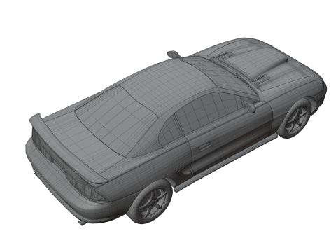 Two-Toned Sport Car 3D Model