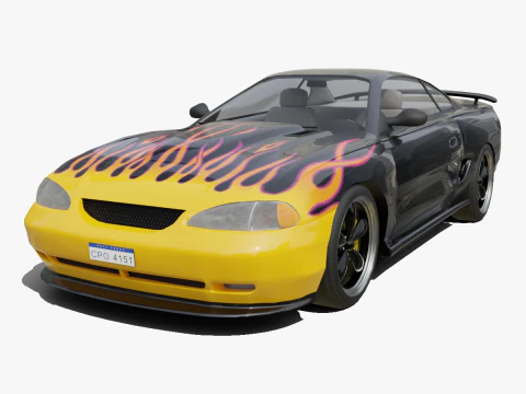 スポーツフレームカー 3Dモデル