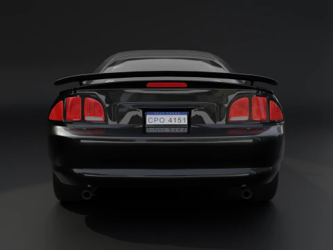 Sport Flame Car 3D Model