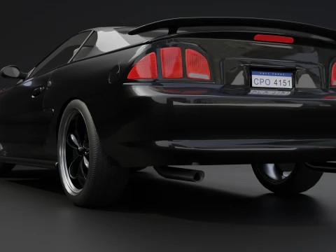 Sport Flame Car 3D Model