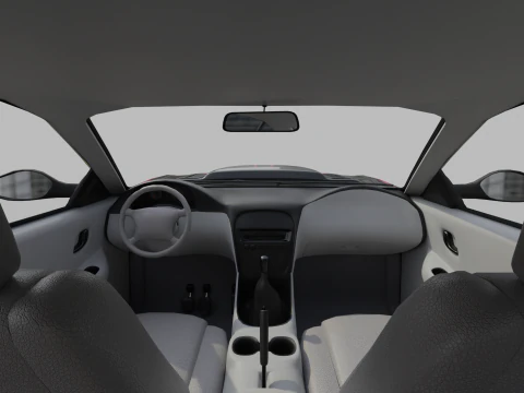 Sport Flame Car 3D Model
