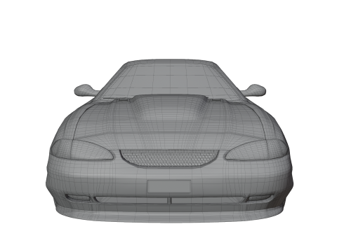 Sport Flame Car Modèle 3D