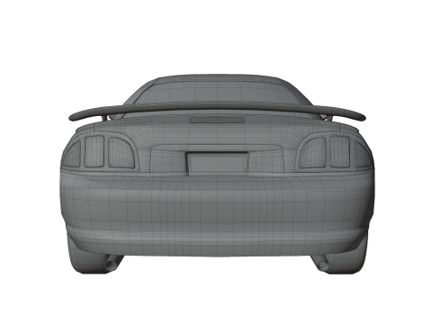 Sport Flame Car Modèle 3D