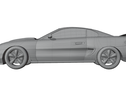 Sport Flame Car Modèle 3D
