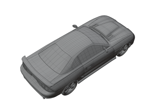 Sport Flame Car Modèle 3D