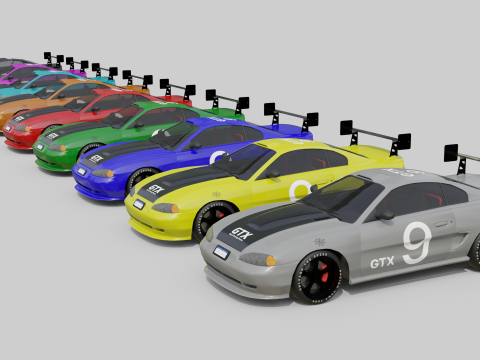 Racing Car 3D Model