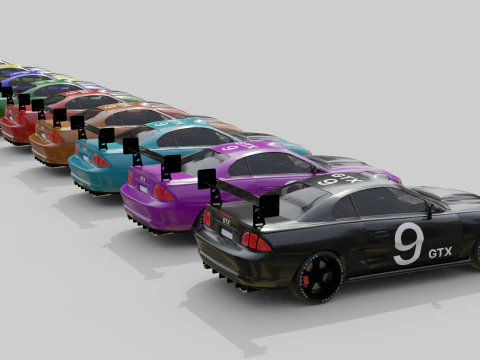 Racing Car 3D Model