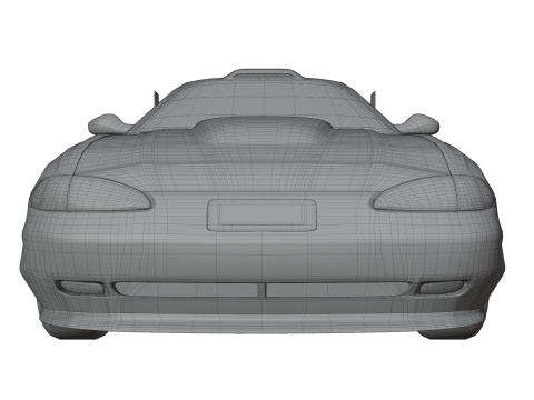 Racing Car 3D Model