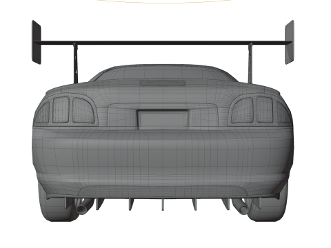 Racing Car 3D Model