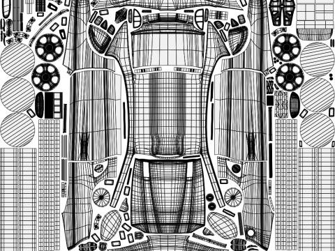 Racing Car 3D Model