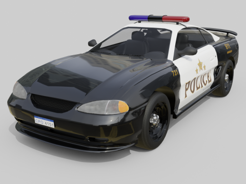 Fast Police Car 3Dモデル