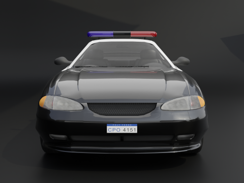 Fast Police Car Model 3D