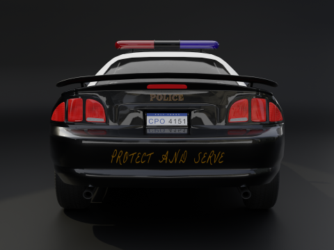 Fast Police Car Model 3D