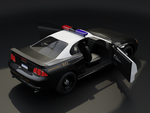 Fast Police Car Model 3D