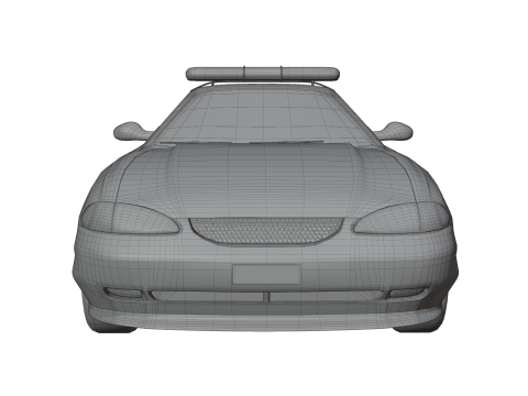 Fast Police Car Model 3D